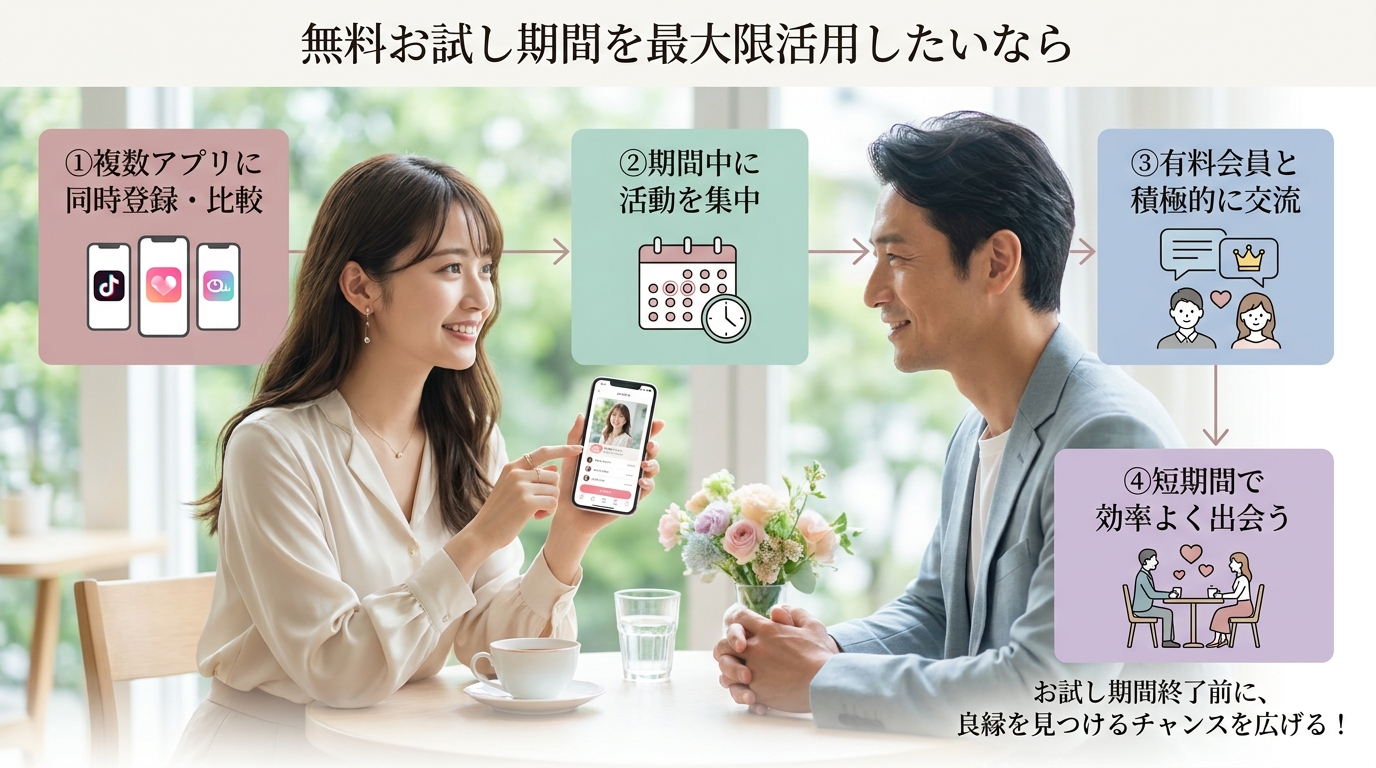 無料お試し期間を最大限活用したいなら