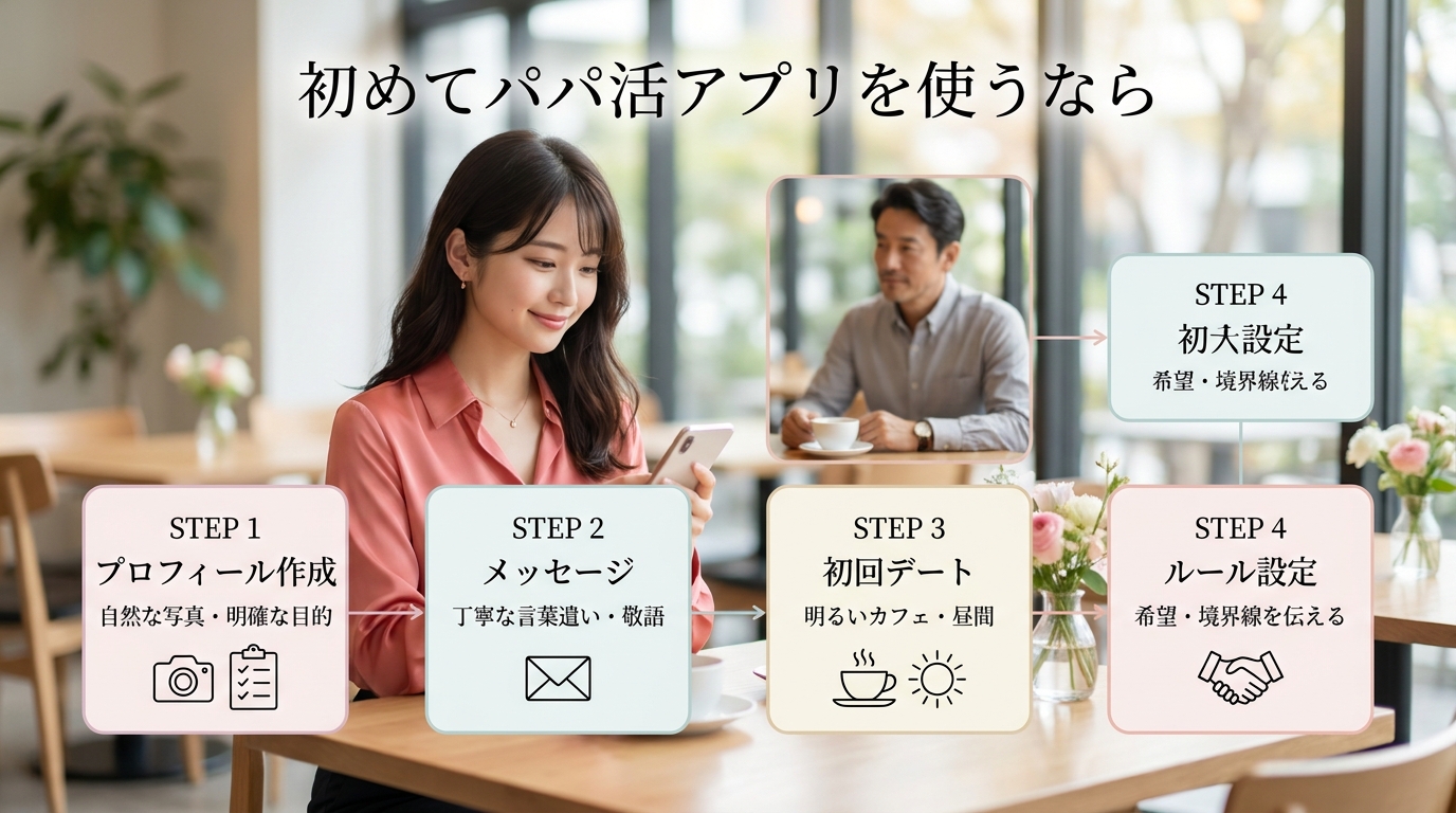 初めてパパ活アプリを使うなら