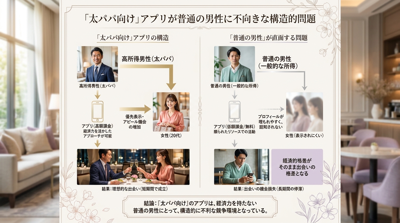 「太パパ向け」アプリが普通の男性に不向きな構造的問題