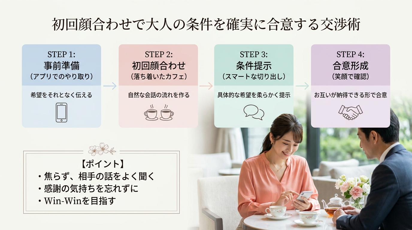 初回顔合わせで大人の条件を確実に合意する交渉術