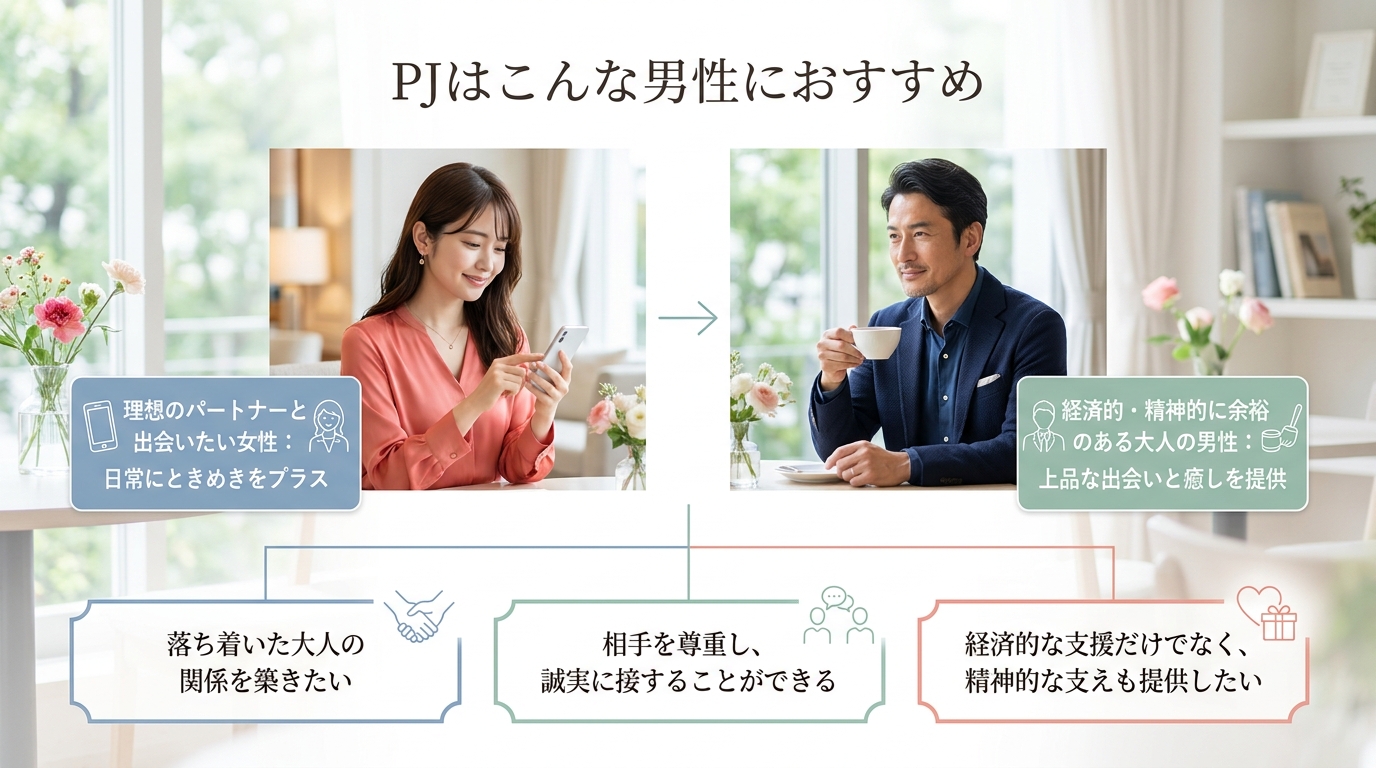 PJはこんな男性におすすめ