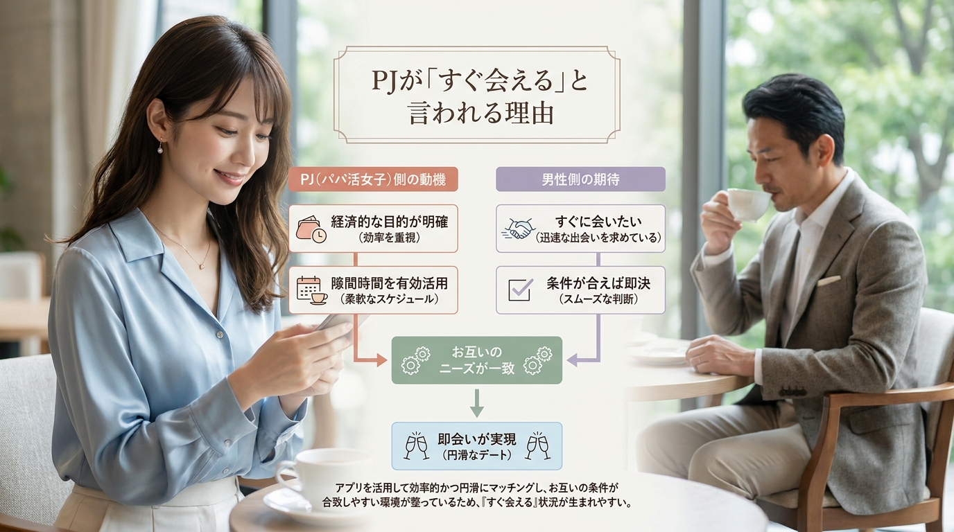 PJが「すぐ会える」と言われる理由