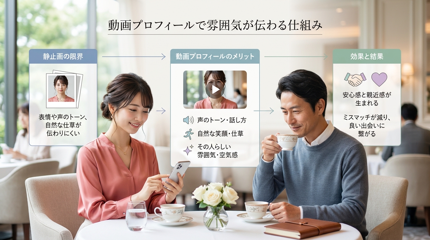 動画プロフィールで雰囲気が伝わる仕組み