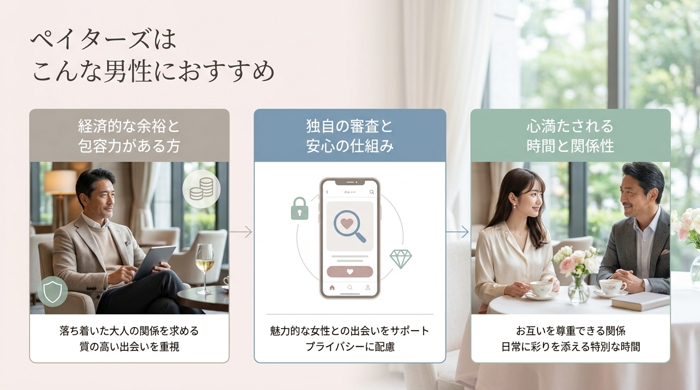 ペイターズはこんな男性におすすめ