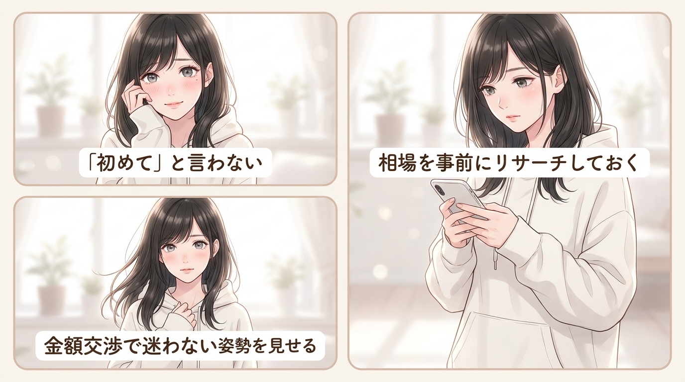 「相場を知らない初心者」と見なされるパターン