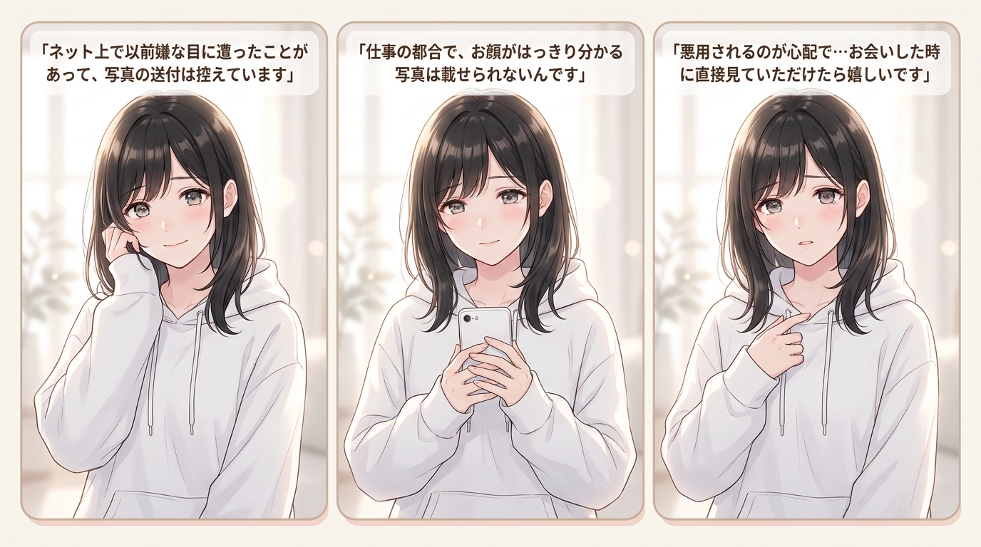角を立てずに写真送付を断る具体的な返答例
