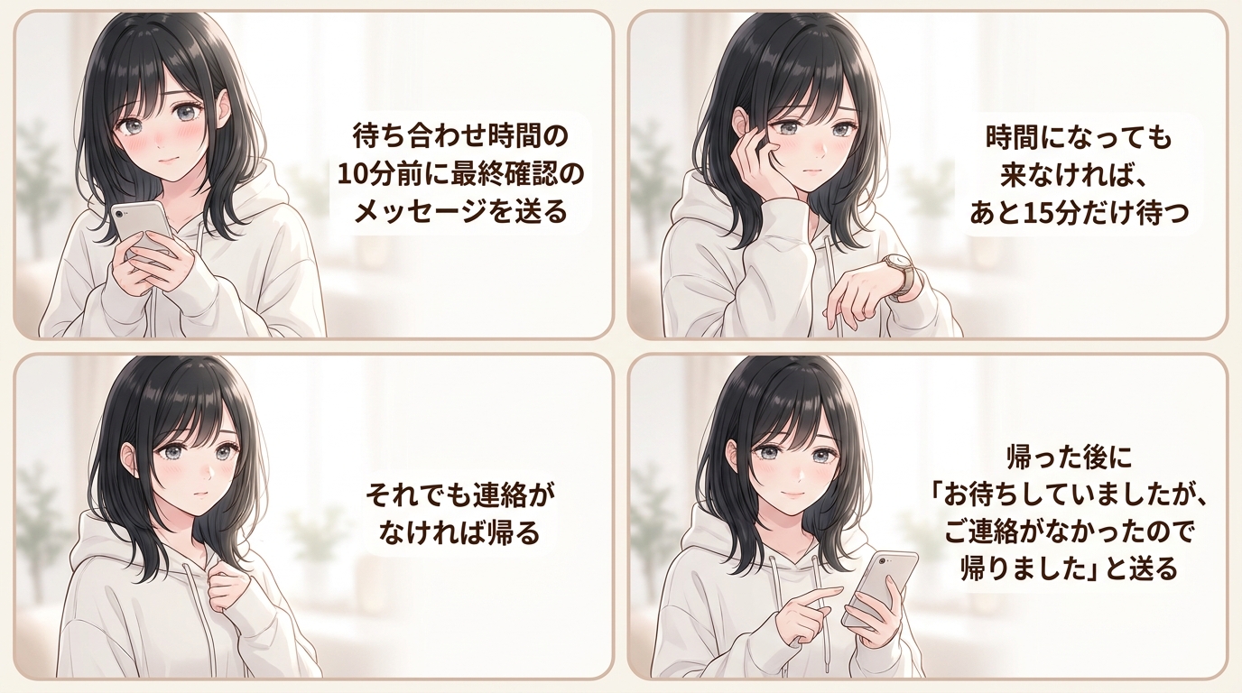 当日の連絡が途絶えたらどう判断するか